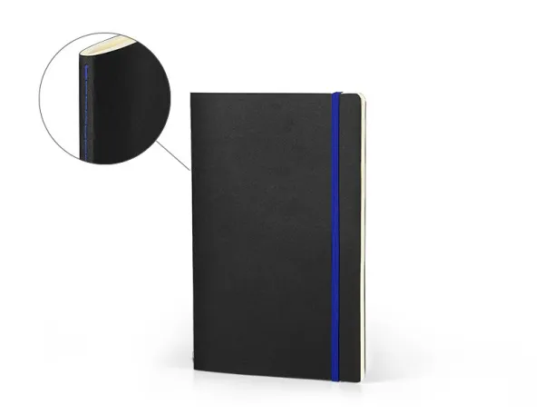 LYON A5 notebook with elastic band - PRO BOOK Royal blue