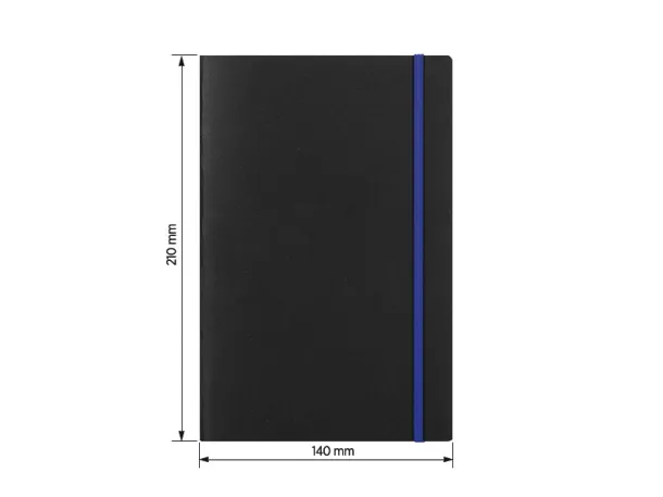 LYON A5 notebook with elastic band - PRO BOOK Royal blue