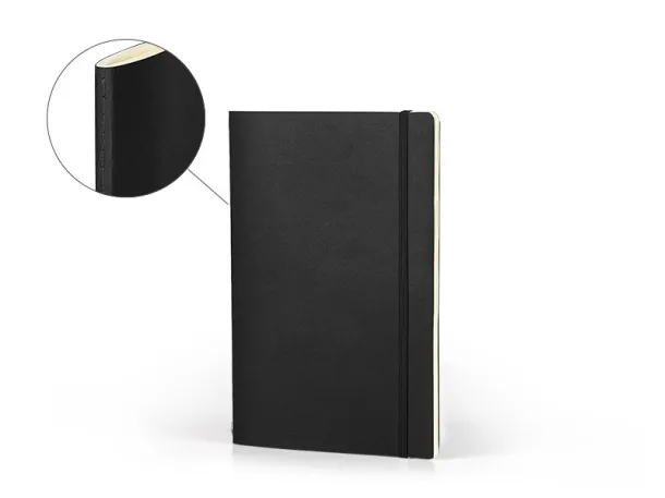 LYON A5 notebook with elastic band - PRO BOOK Black