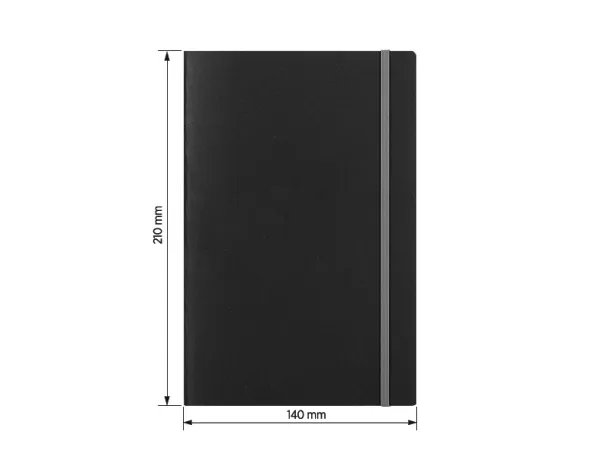 LYON A5 notebook with elastic band - PRO BOOK Gray