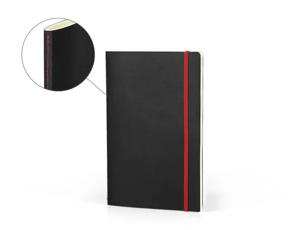 LYON A5 notebook with elastic band - PRO BOOK Red