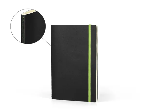 LYON A5 notebook with elastic band - PRO BOOK Kiwi