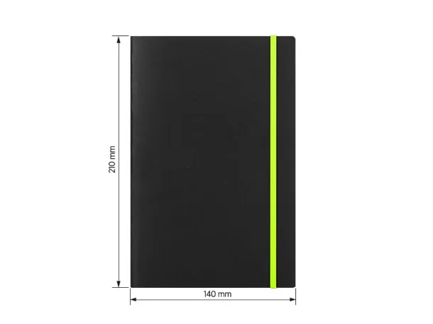 LYON A5 notebook with elastic band - PRO BOOK Kiwi