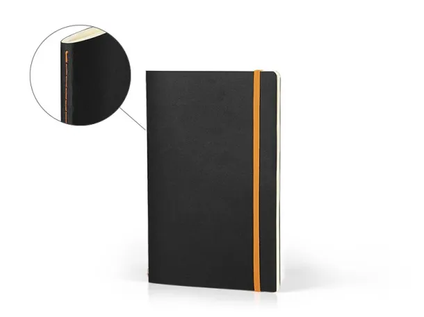 LYON A5 notebook with elastic band - PRO BOOK Orange