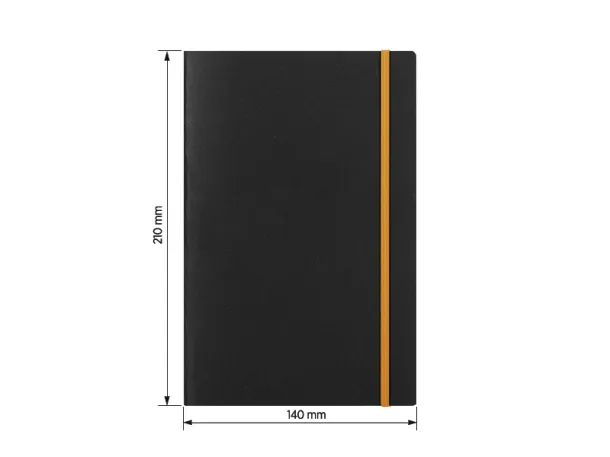 LYON A5 notebook with elastic band - PRO BOOK Orange