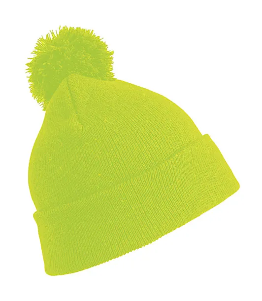  Pom Pom Beanie - Result Winter Essentials Fluorescent Yellow