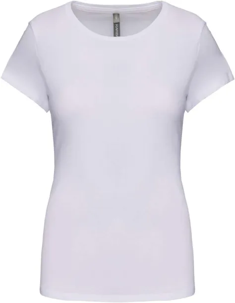  LADIES' SHORT-SLEEVED CREW NECK T-SHIRT - Kariban White