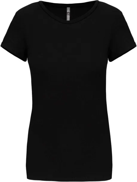  LADIES' SHORT-SLEEVED CREW NECK T-SHIRT - Kariban Black