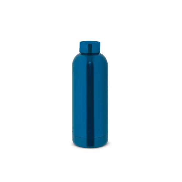 ODIN METTALIC Bottle in 90% recycled stainless steel 550 mL Royal blue