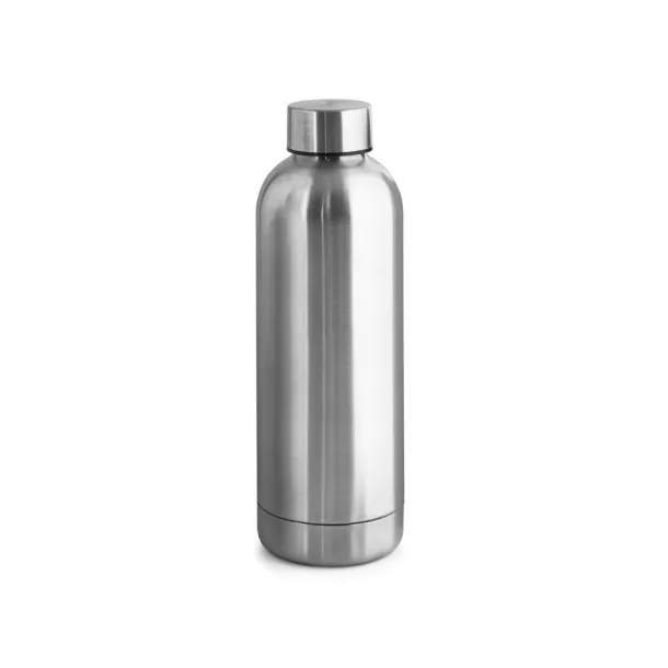 ODIN METTALIC Bottle in 90% recycled stainless steel 550 mL Satin silver