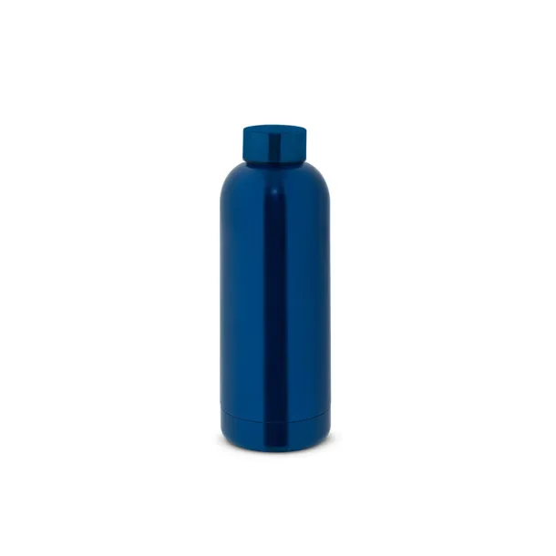 ODIN METTALIC Bottle in 90% recycled stainless steel 550 mL Navy Blue