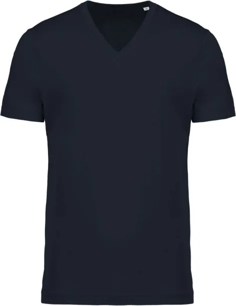  Muška V majica od organskog pamuka - 155 g/m² - Kariban Mornarsko plava