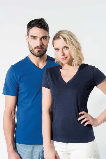  Muška V majica od organskog pamuka - 155 g/m² - Kariban Ocean Blue Heather