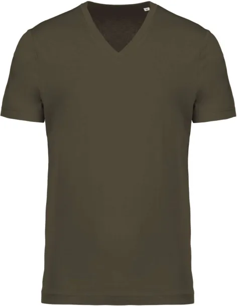  Muška V majica od organskog pamuka - 155 g/m² - Kariban Mossy Green