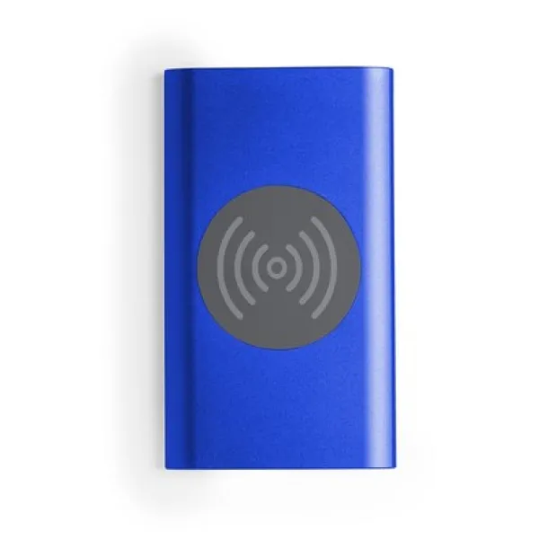  Bežična prijenosna baterija 4000 mAh, bežični punjač 5W blue