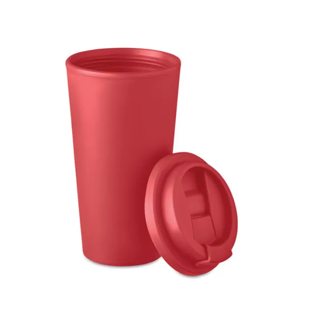 TUESDAY Double wall tumbler 475 ml Red