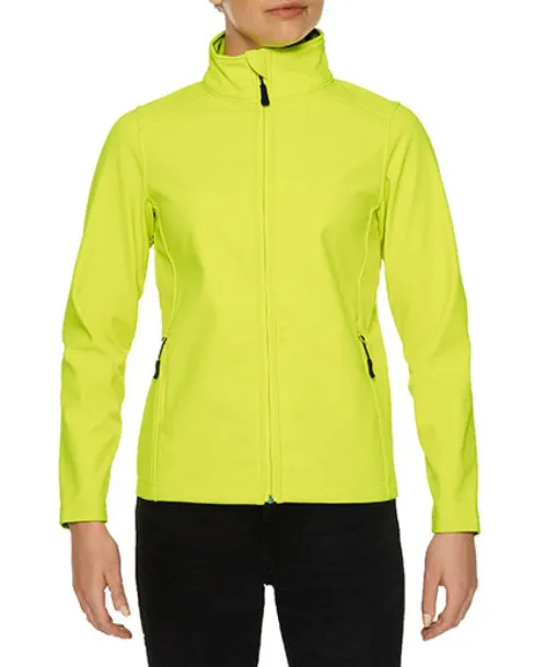  HAMMER LADIES SOFTSHELL JACKET - Gildan Safety Green