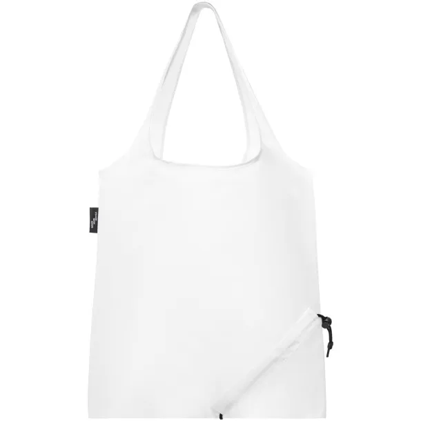 Sabia RPET foldable tote bag - Unbranded White