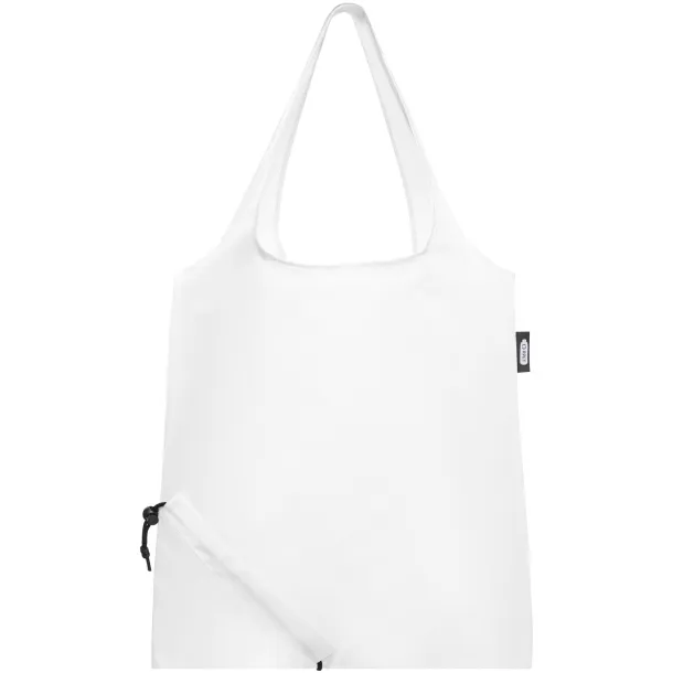 Sabia RPET foldable tote bag - Unbranded White