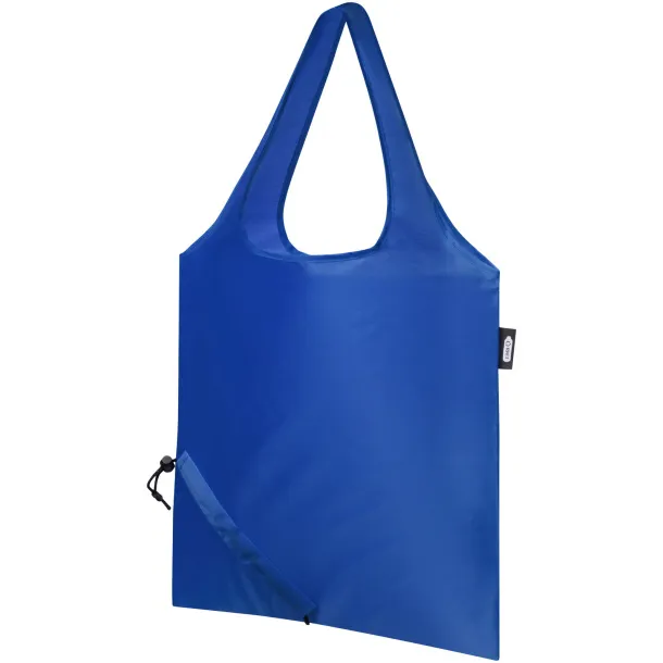 Sabia RPET foldable tote bag Royal blue