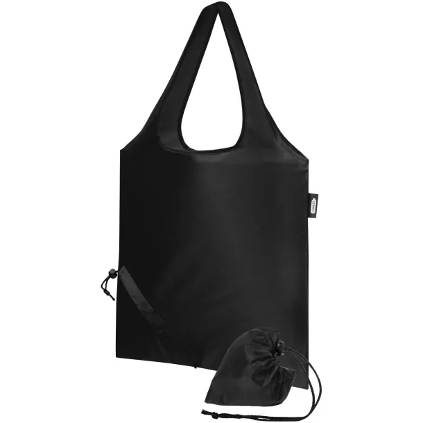 Sabia RPET foldable tote bag Solid black