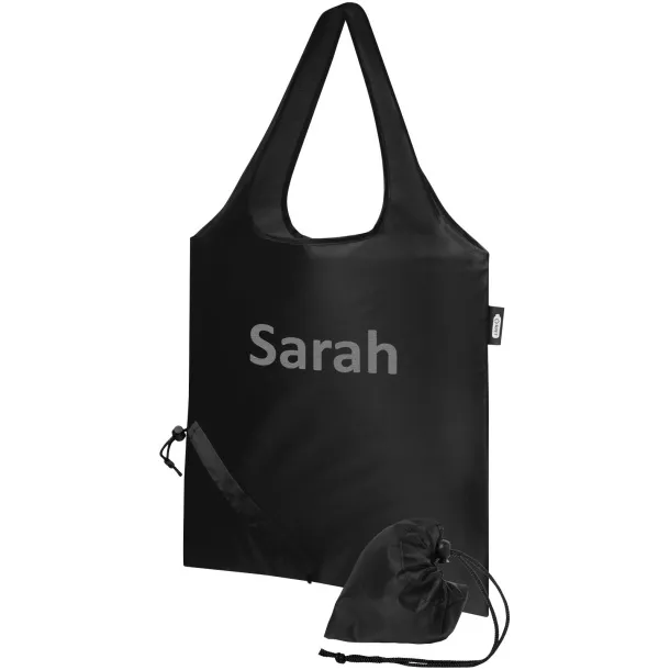 Sabia RPET foldable tote bag Crna