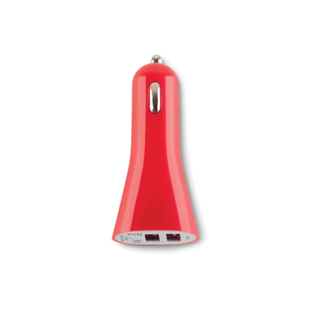 LANCE USB 2X car charger Red