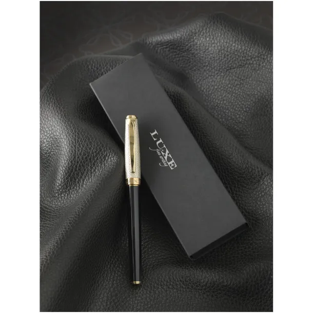 Doré roller kemijska olovka - Luxe Solid black Zlatna