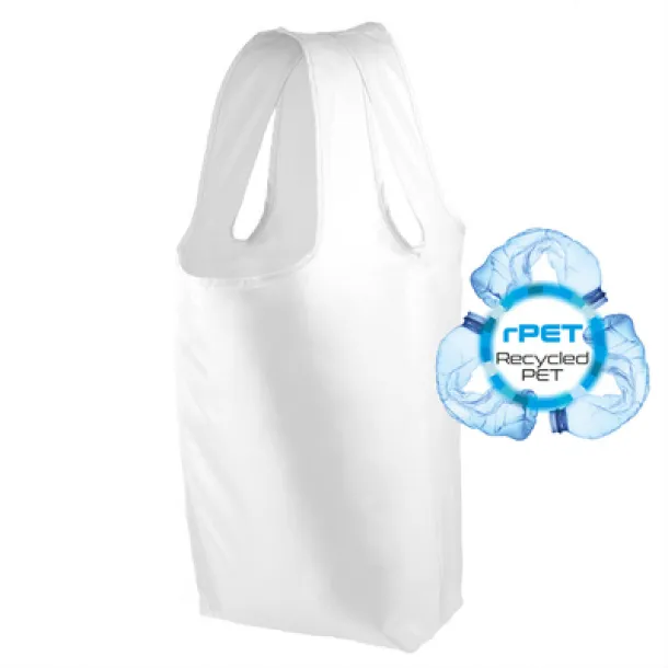  RPET foldable shopping bag Bijela