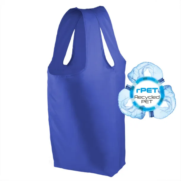  RPET foldable shopping bag Mornarski plava