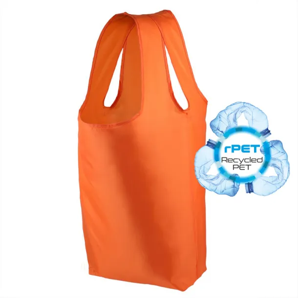  RPET foldable shopping bag orange