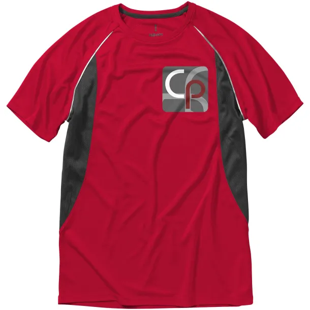 Quebec short sleeve men's cool fit t-shirt - Elevate Life Red