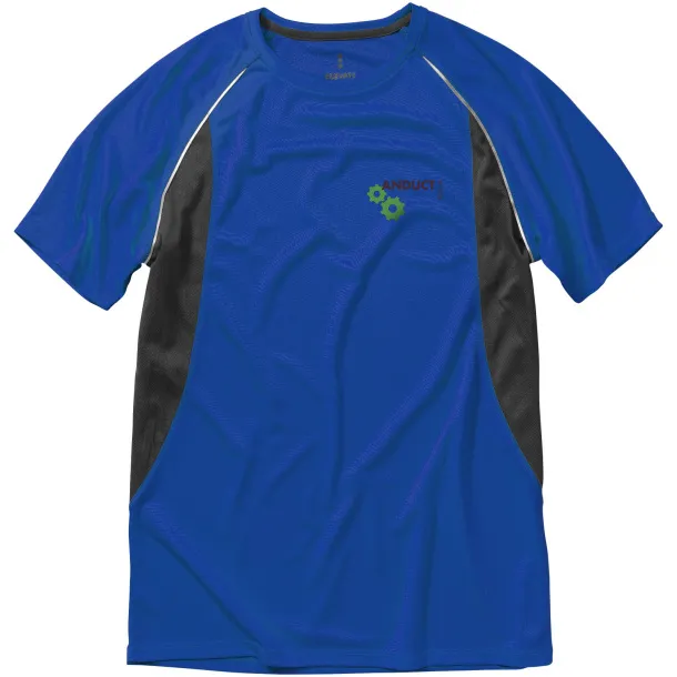 Quebec short sleeve men's cool fit t-shirt - Elevate Life Blue