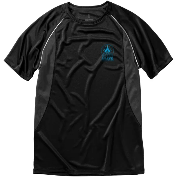 Quebec muška majica kratkih rukava cool fit - Elevate Life Solid black