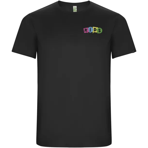 Imola short sleeve kids sports t-shirt - Roly Dark Lead