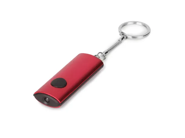 SLIP aluminium key holder with LED lamp Red