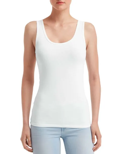  WOMEN'S STRETCH TANK - Anvil White