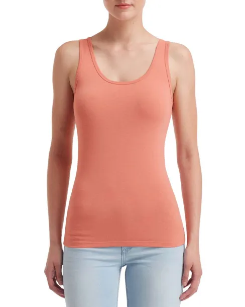  WOMEN'S STRETCH TANK - Anvil Terracotta