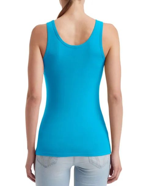  WOMEN'S STRETCH TANK - Anvil Caribbean Blue