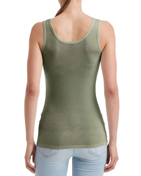  WOMEN'S STRETCH TANK - Anvil City Green