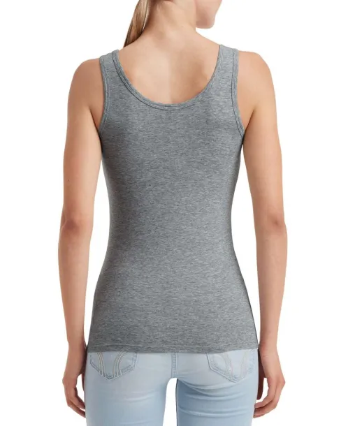  WOMEN'S STRETCH TANK - Anvil Graphite Heather