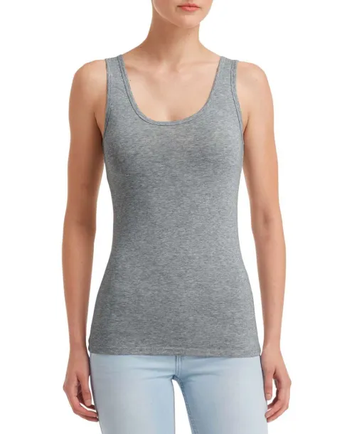  WOMEN'S STRETCH TANK - Anvil Graphite Heather