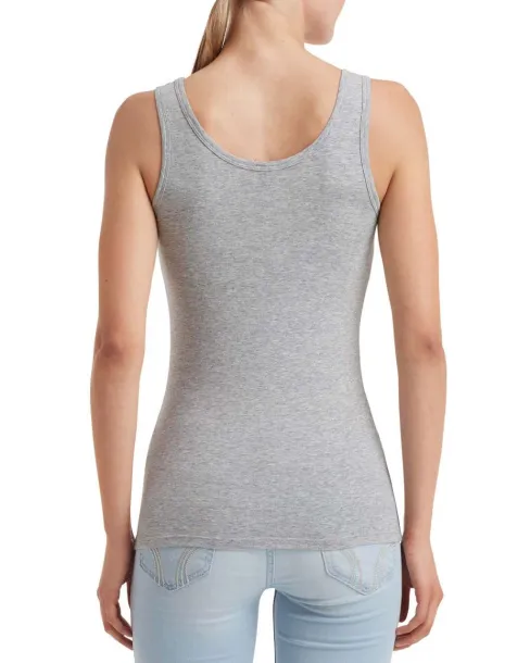  WOMEN'S STRETCH TANK - Anvil Heather Grey