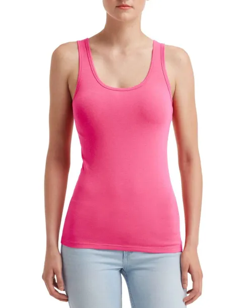  WOMEN'S STRETCH TANK - Anvil Hot Pink