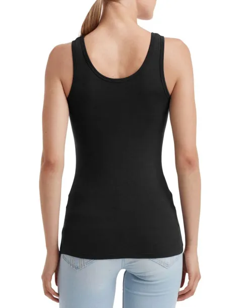  WOMEN'S STRETCH TANK - Anvil Black