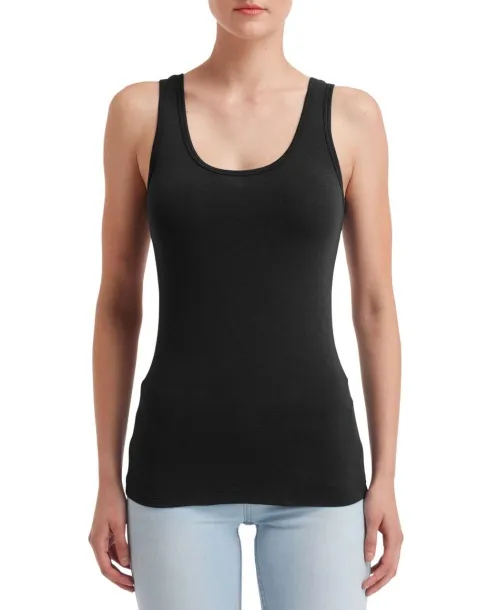  WOMEN'S STRETCH TANK - Anvil Black