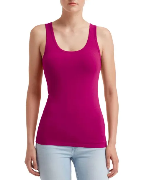  WOMEN'S STRETCH TANK - Anvil Raspberry