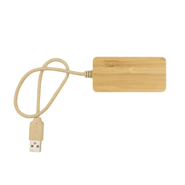 Kenzie Bamboo USB and USB type C hub B'RIGHT wood