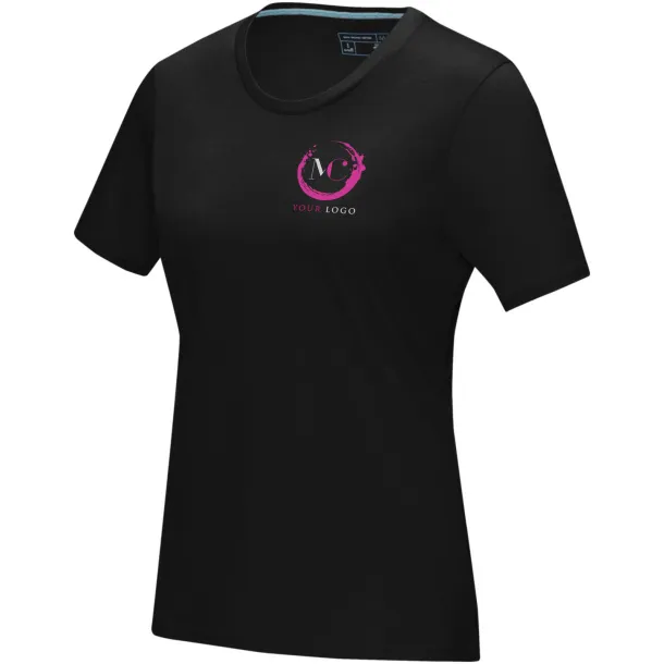 Azurite short sleeve women’s GOTS organic t-shirt - Elevate NXT Crna