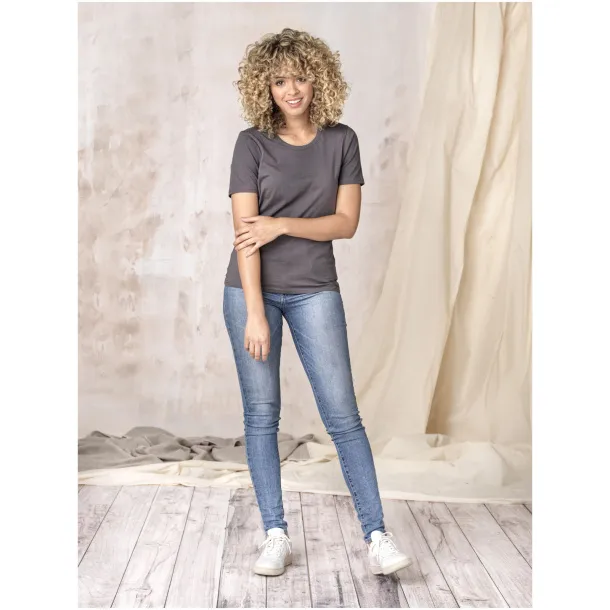 Azurite short sleeve women’s GOTS organic t-shirt - Elevate NXT Crna